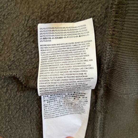 VANS Versa RARE Olive Green Hoodie | S | DWR Water Repellent Skate Sweatshirt - Picture 9 of 9